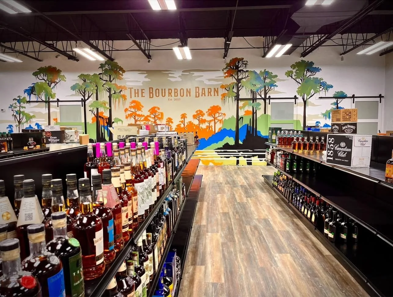 The Bourbon Barn
Urban Art Gainesville, Fl
Street Art Gainesville, Fl
Mural Art Gainesville, Fl
Mural Artist Gainesville, Fl
Hand Painted Signs Gainesville, Fl
Fine Art Gainesville, Fl
Hand Painted, Signs Mural, Street Art, Fine Art, Mural Artist, Vi