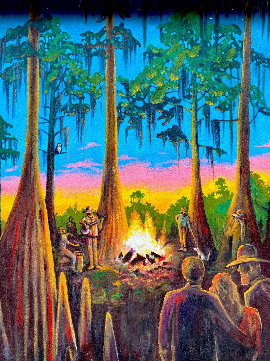 "Big Dan" / Pink Flamingo Diner / Visionary FAM 
Urban Art Gainesville, Fl
Street Art Gainesville, Fl
Mural Art Gainesville, Fl
Mural Artist Gainesville, Fl
Hand Painted Signs Gainesville, Fl
Fine Art Gainesville, Fl
Hand Painted, Signs Mural, Street