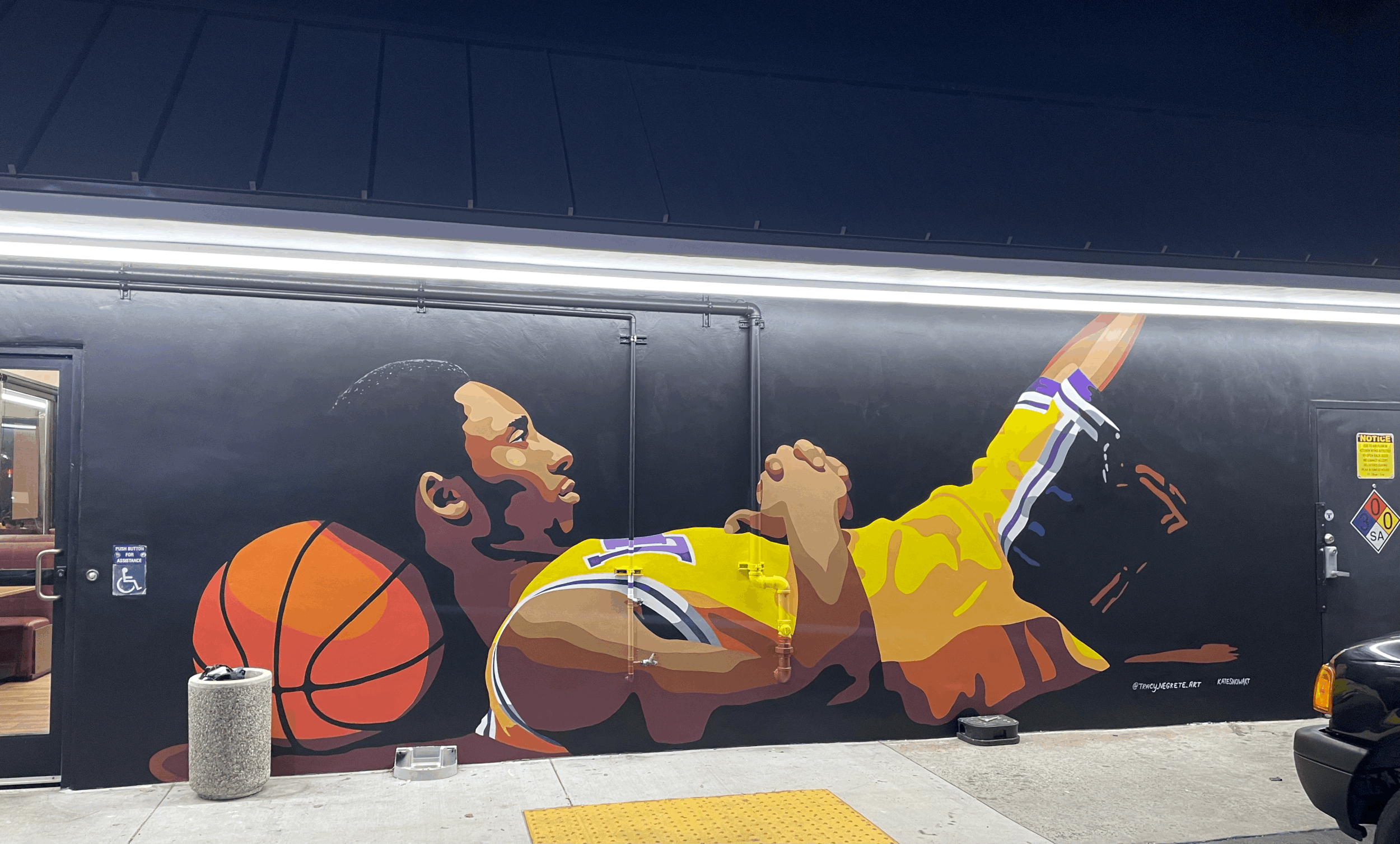 Kobe Bryant Mural for Eat Fantastic