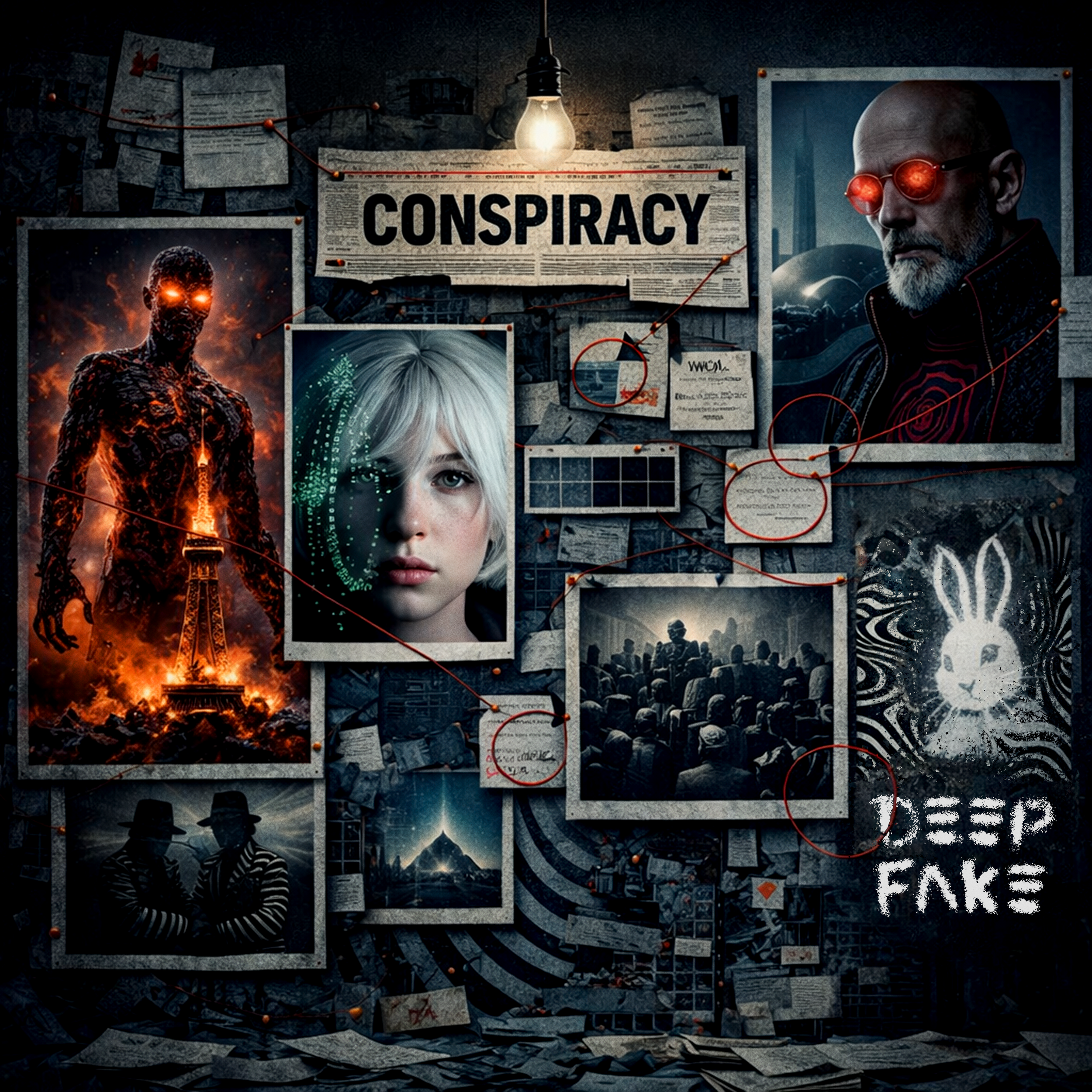 DEEPFAKE "Conspiracy" Single by DEEPFAKE Detroit Duo, Techno single, Conspiracy