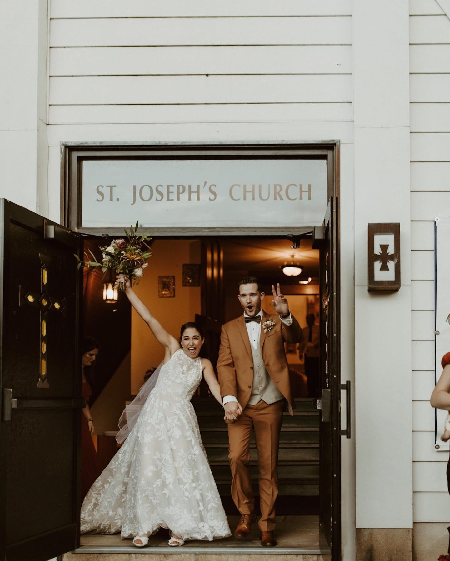 There is something so beautiful about a church that was home before your wedding day.