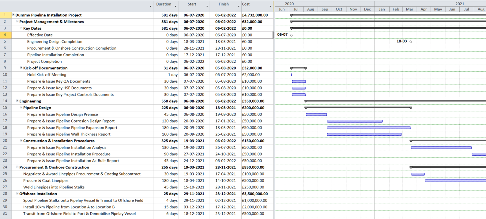 export microsoft project to excel