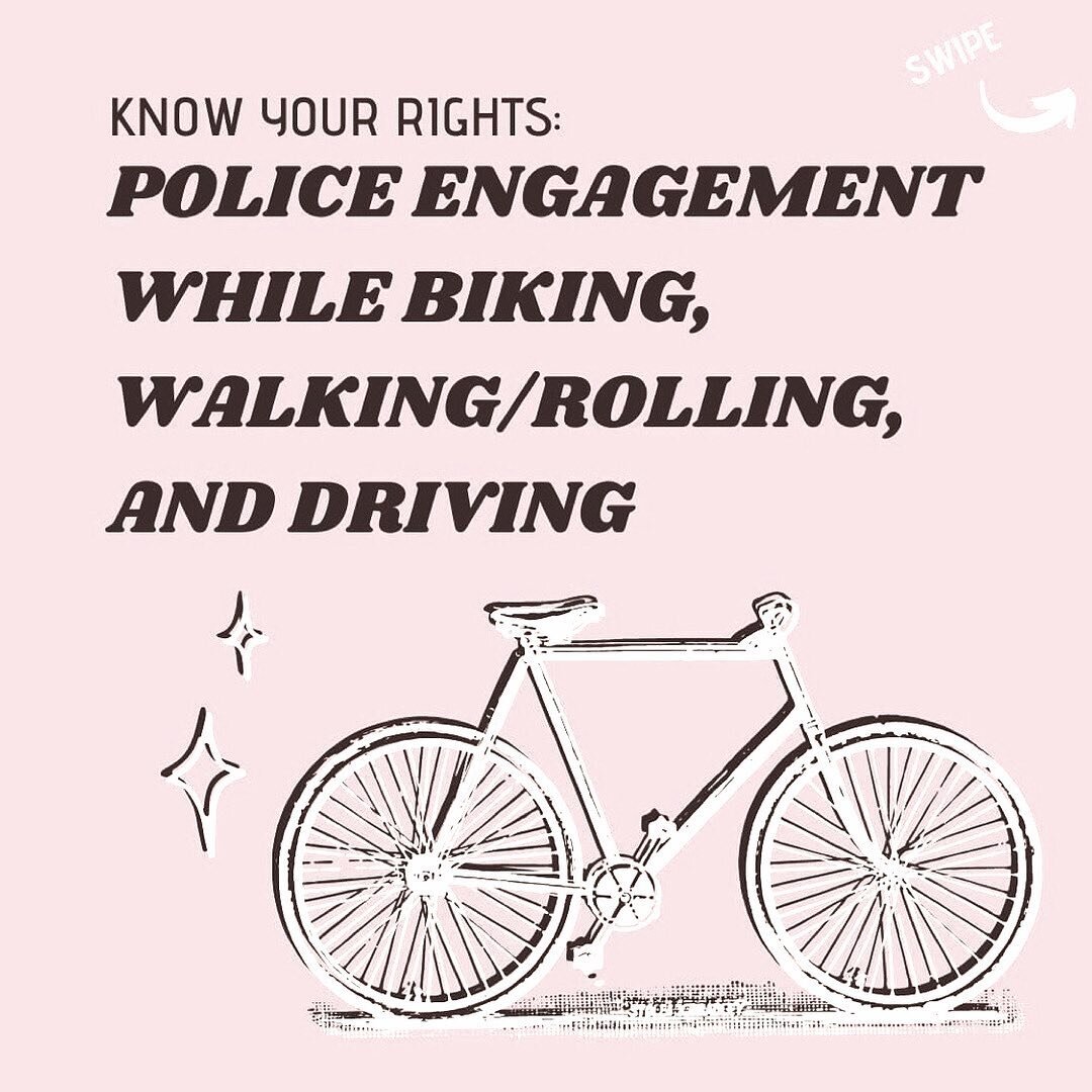 As mobility justice advocates, we must question the use of police enforcement as a tool for traffic safety. We need alternatives for safety whether we are walking, driving, or cycling. We refuse initiatives that expand a racist police state and priso