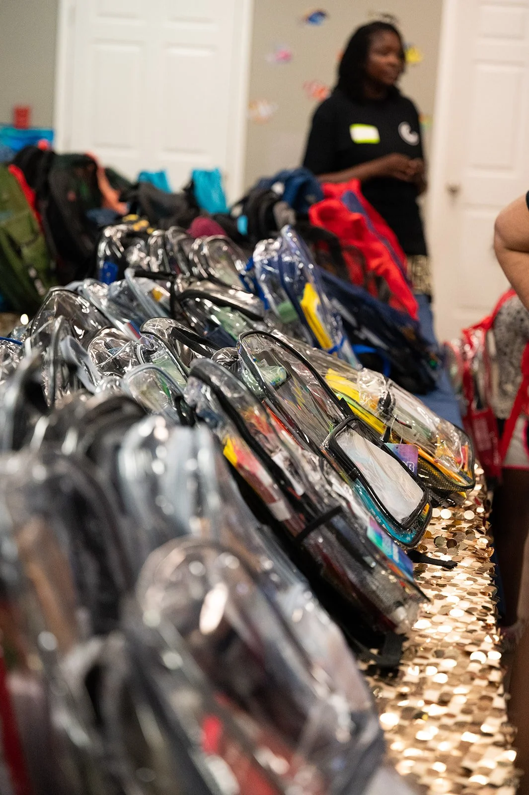 Hundreds of backpacks filled with school supplies were passed out!