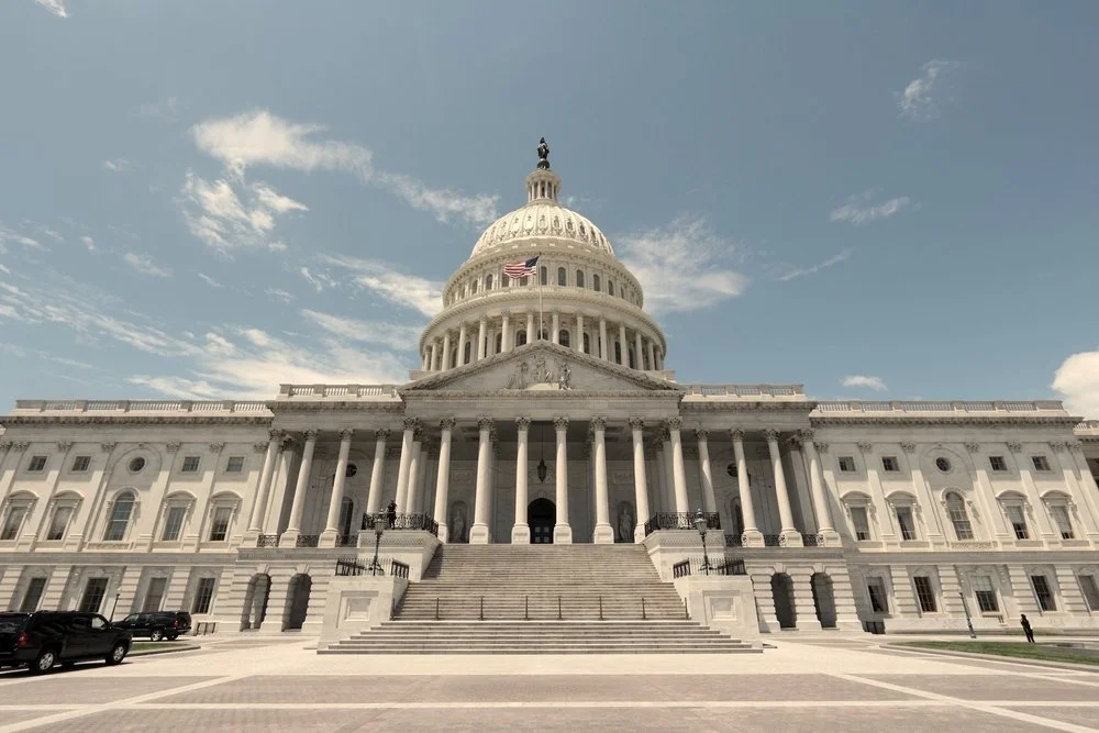 Front-facing view of the Capital Building in Washington D.C.