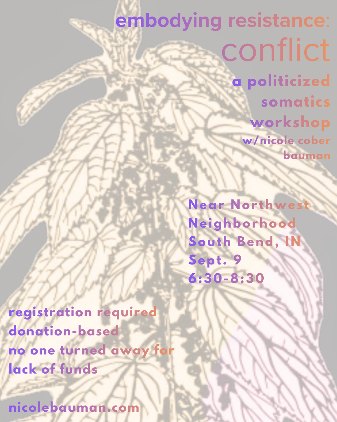 embodying resistance: conflict 