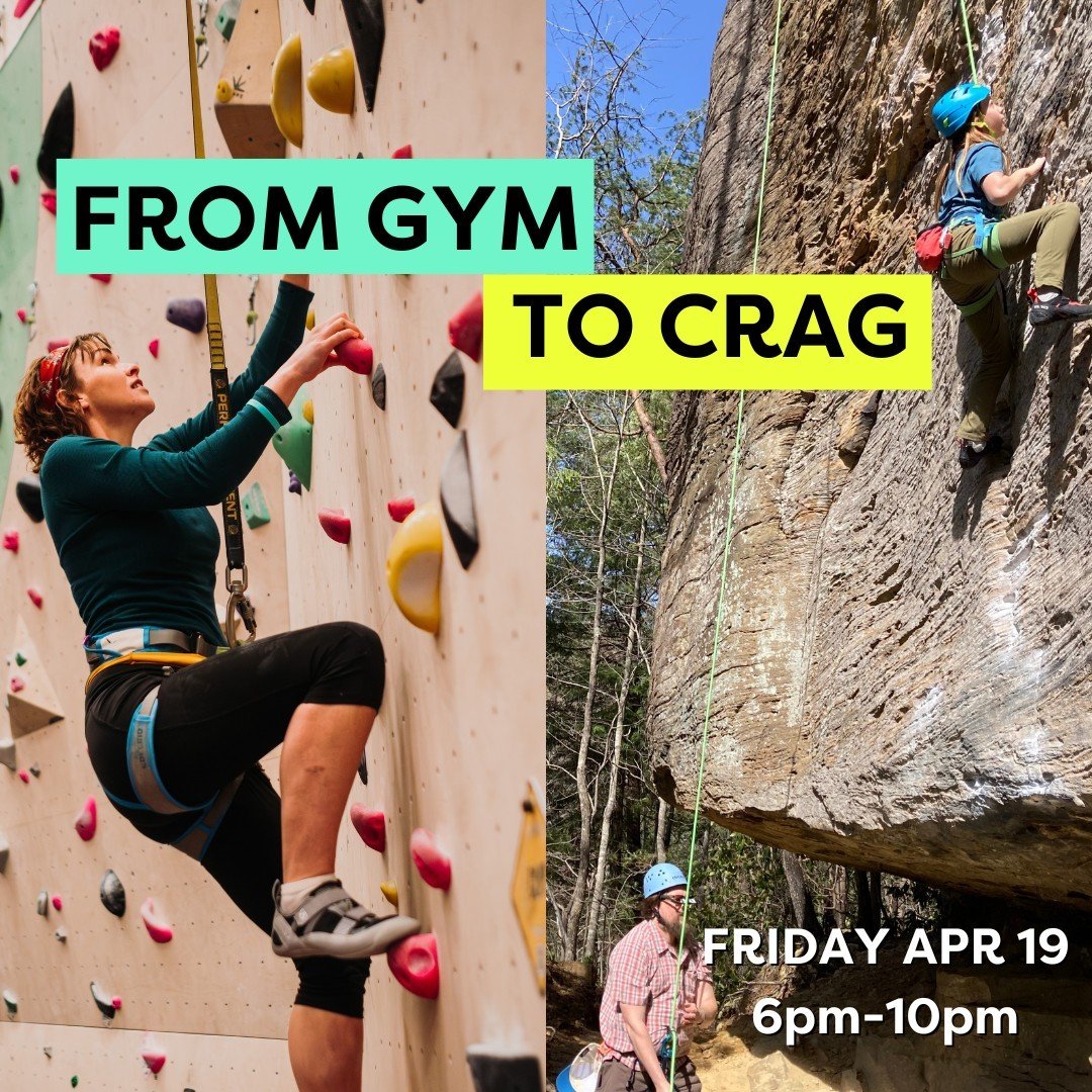 These sunny days 🌞 have us thinking of the joys of outdoor climbing!!

If you've been itching to scale some rocks out in the fresh air 🗻🌲, but don't know how to translate your indoor climbing skills, then sign up for this hands-on, comprehensive c