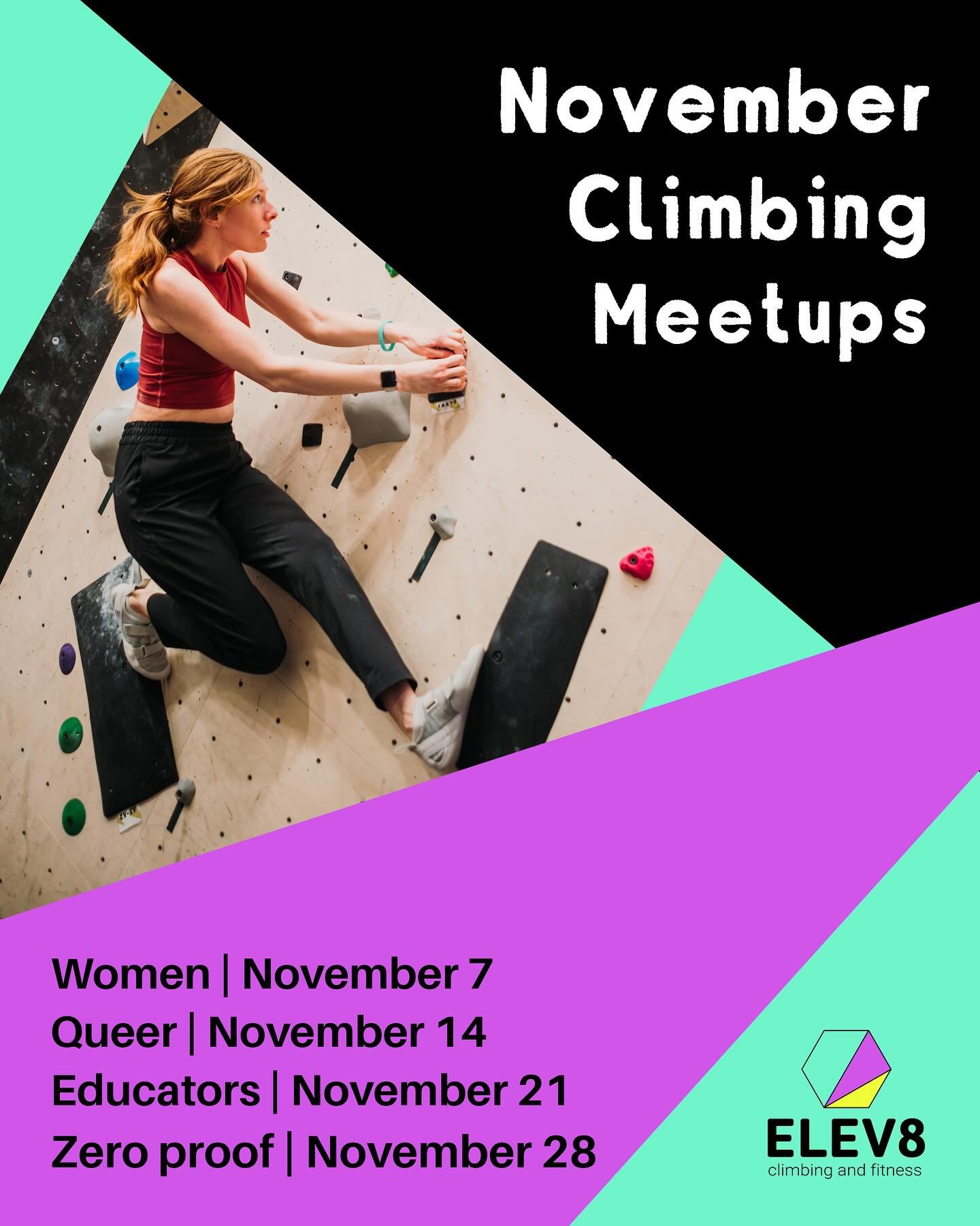 Crisp sends, cozy vibes, and gratitude chalk&mdash;hello, November! 🍁🧗&zwj;♂️

Climb into the season of thanks with us every Friday night for community meetups full of warmth, fun, and friendly sends.

Mark your calendars for November: 🧗&zwj;♀️Nov