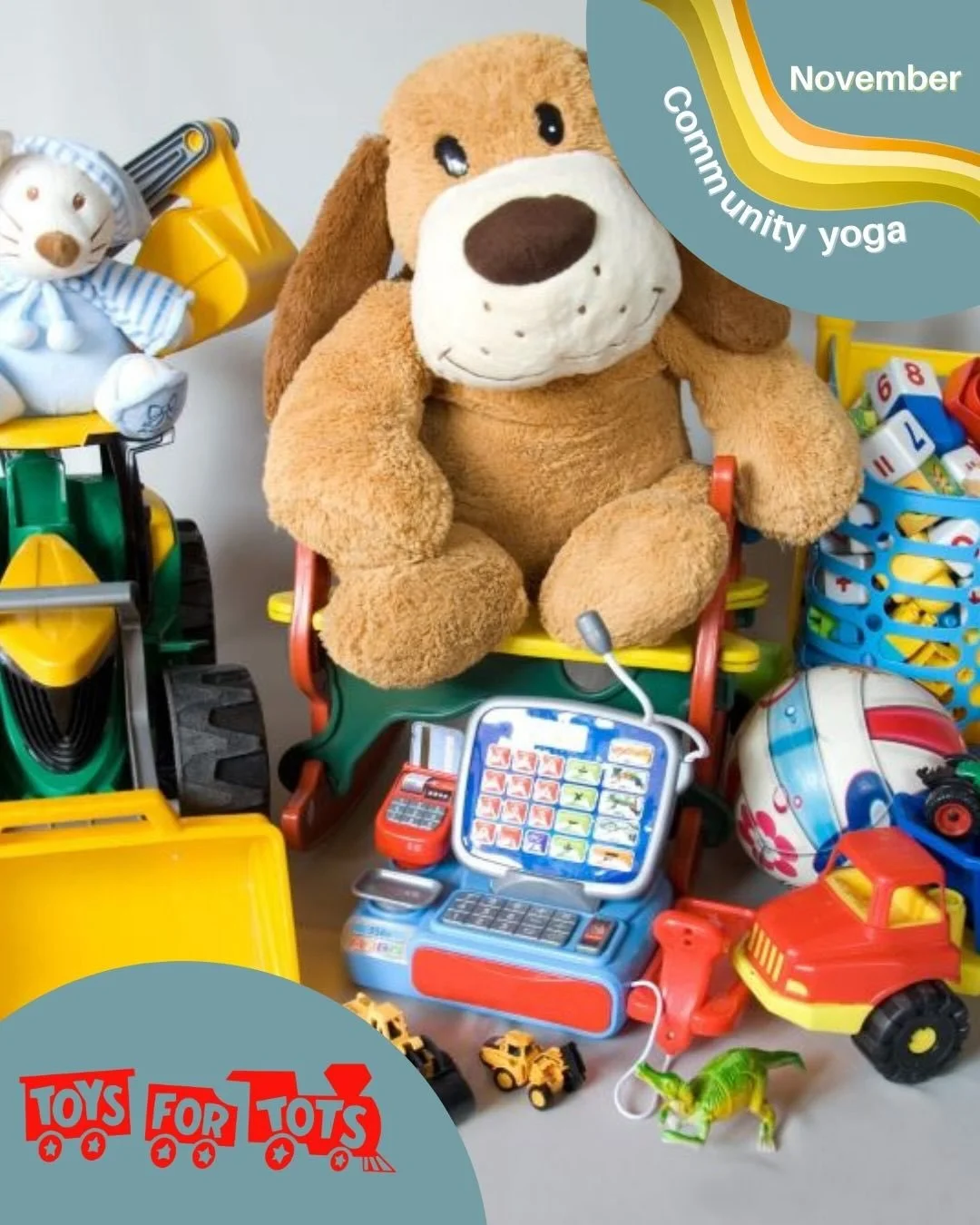 Rolling out our mats for a cause 🤍

This month&rsquo;s Community Yoga supports Toys for Tots, helping deliver joy and gifts to children in need.

ELEV8 donates $5 of each community yoga signup fee to our monthly non-profit at the end of each month, 