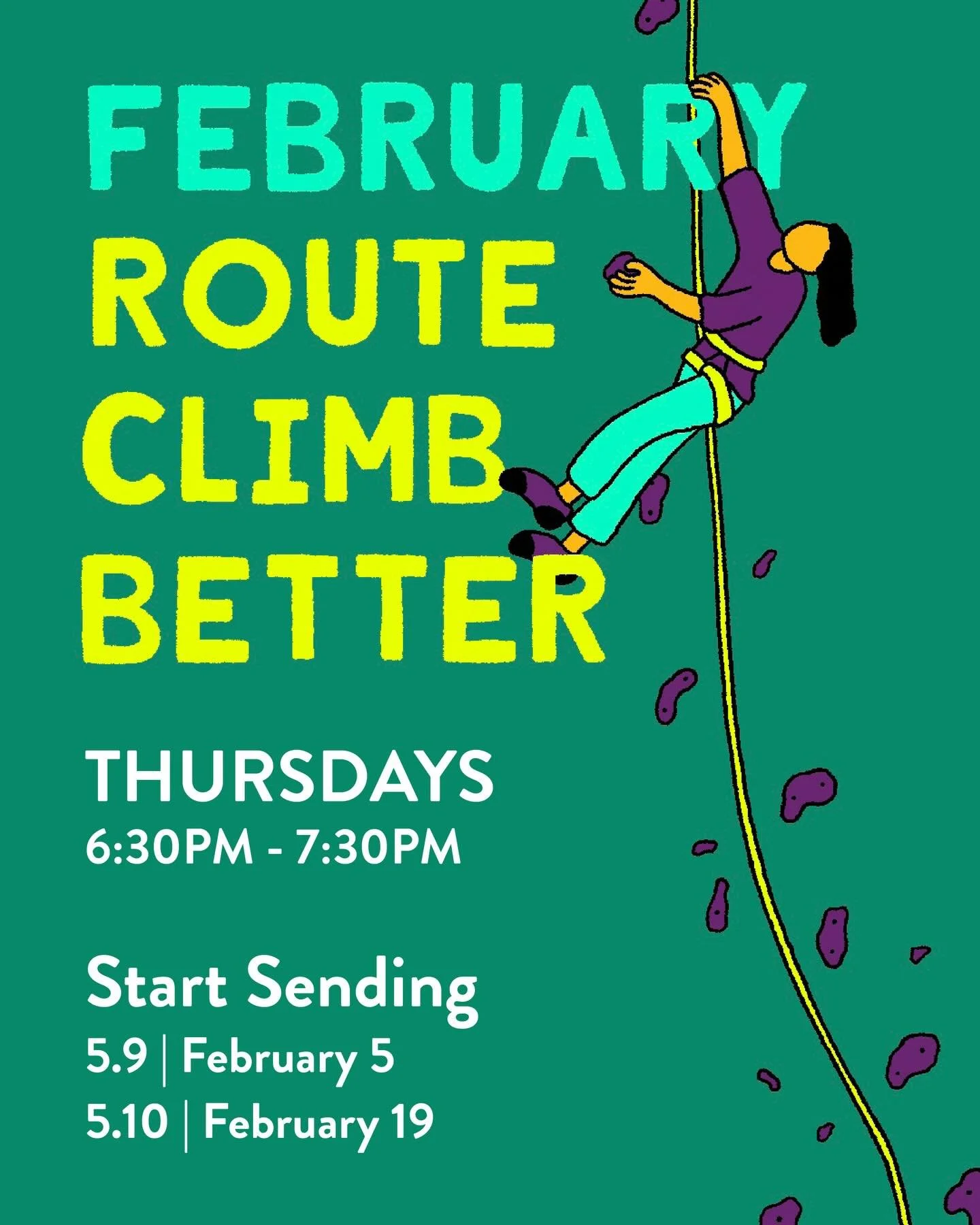 Looking to move smoother and feel stronger on the wall? 🧗&zwj;♂️✨

Our route climbing class is designed to help you climb with intention, efficiency, and confidence&mdash;no matter where you&rsquo;re at in your journey.

In this class, you&rsquo;ll 