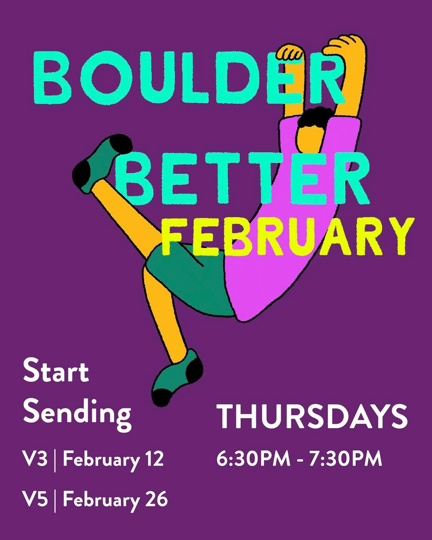 Better beta. Better movement. Better bouldering. 🧗&zwj;♀️🔥 
Our Boulder Better class is all about dialing in technique, refining body positioning, and learning how to solve problems more efficiently&mdash;so every session counts.

You&rsquo;ll expl