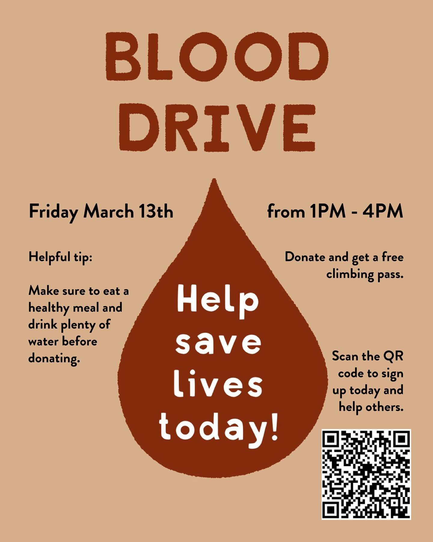 Join us for our upcoming blood drive and help save lives.  We&rsquo;re hosting a blood drive on Friday, March 13 from 1&ndash;4 PM! 

The donation bus will be on-site, making it easy to give back and make a real impact.

Without generous donors, mill