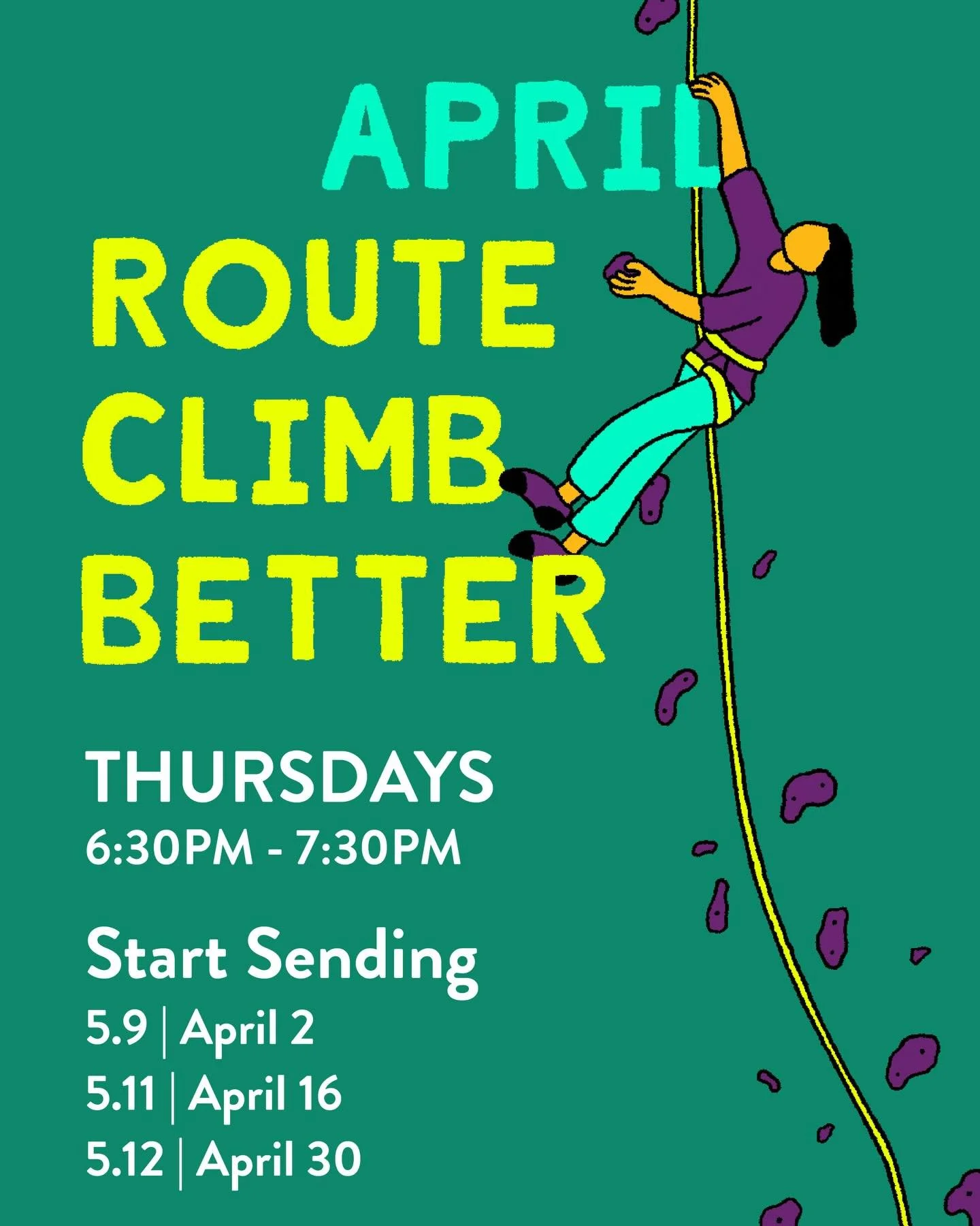 Ready to level up your route climbing and feel more in control on the wall? 🧗&zwj;♂️✨

This class is all about climbing with purpose&mdash;learning how to move efficiently, position your body with intention, and read routes before you even leave the