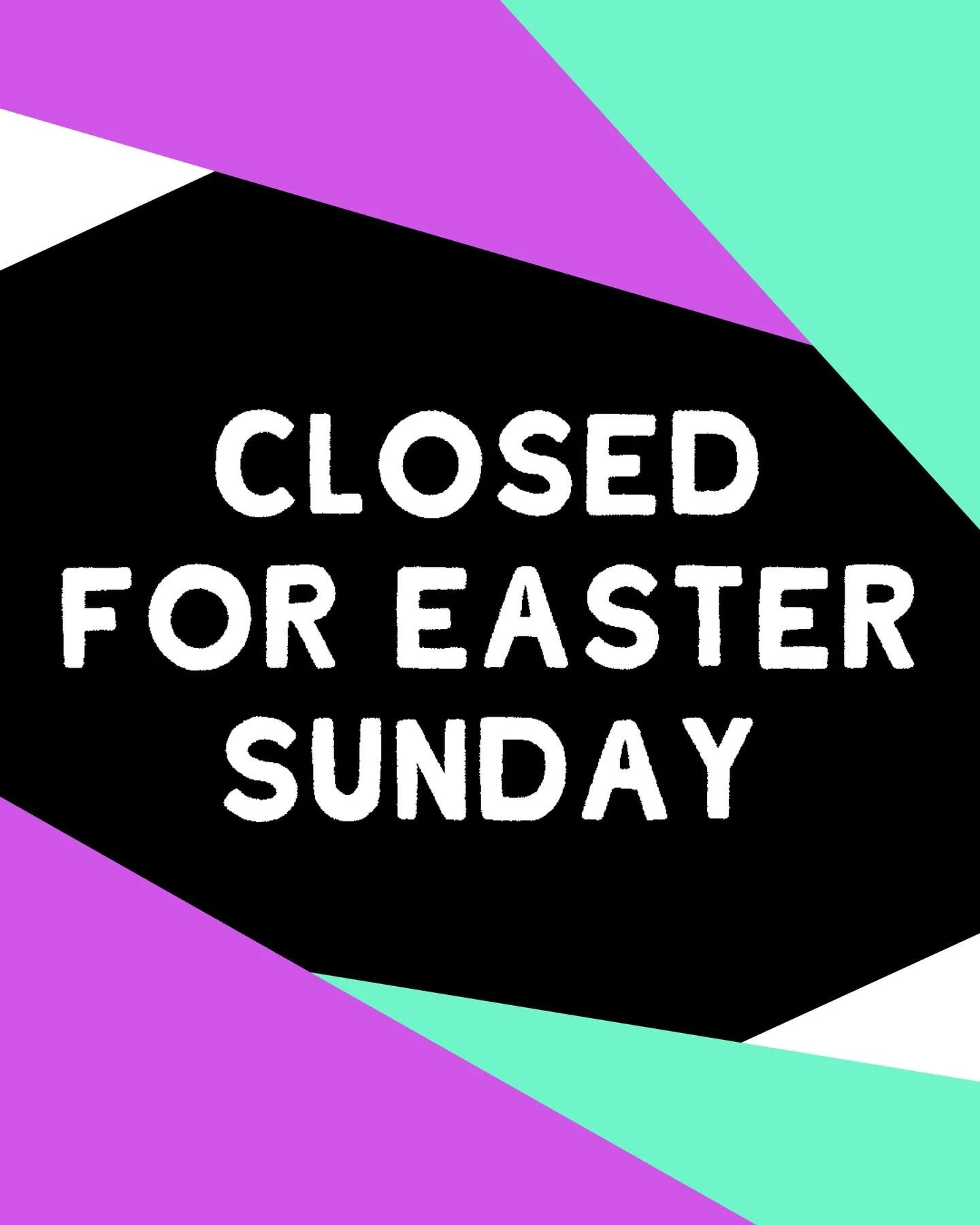 We&rsquo;ll be closed on Easter Sunday to celebrate the holiday 🐣🌸

Wishing you a joyful and relaxing day! We&rsquo;ll be back on Monday!
