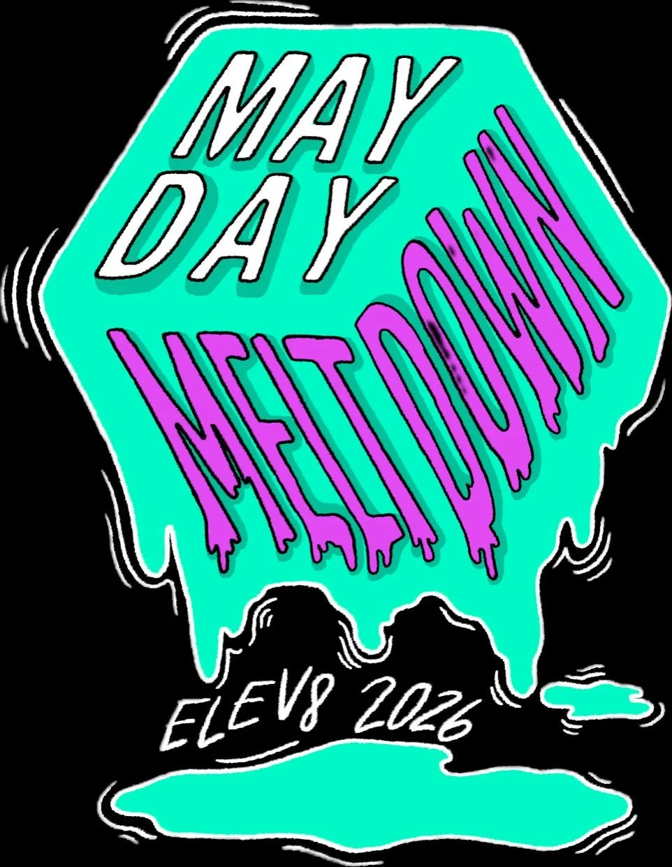 Stay fueled for MayDay MeltDown tomorrow and support one of our fine vendors! Get your coffee fix from our neighbors @thedailygrindtc , snag a custom donut at the donut bar with @littledonuts.tc , enjoy some quick-serve ramen from @kumiteundergroundn