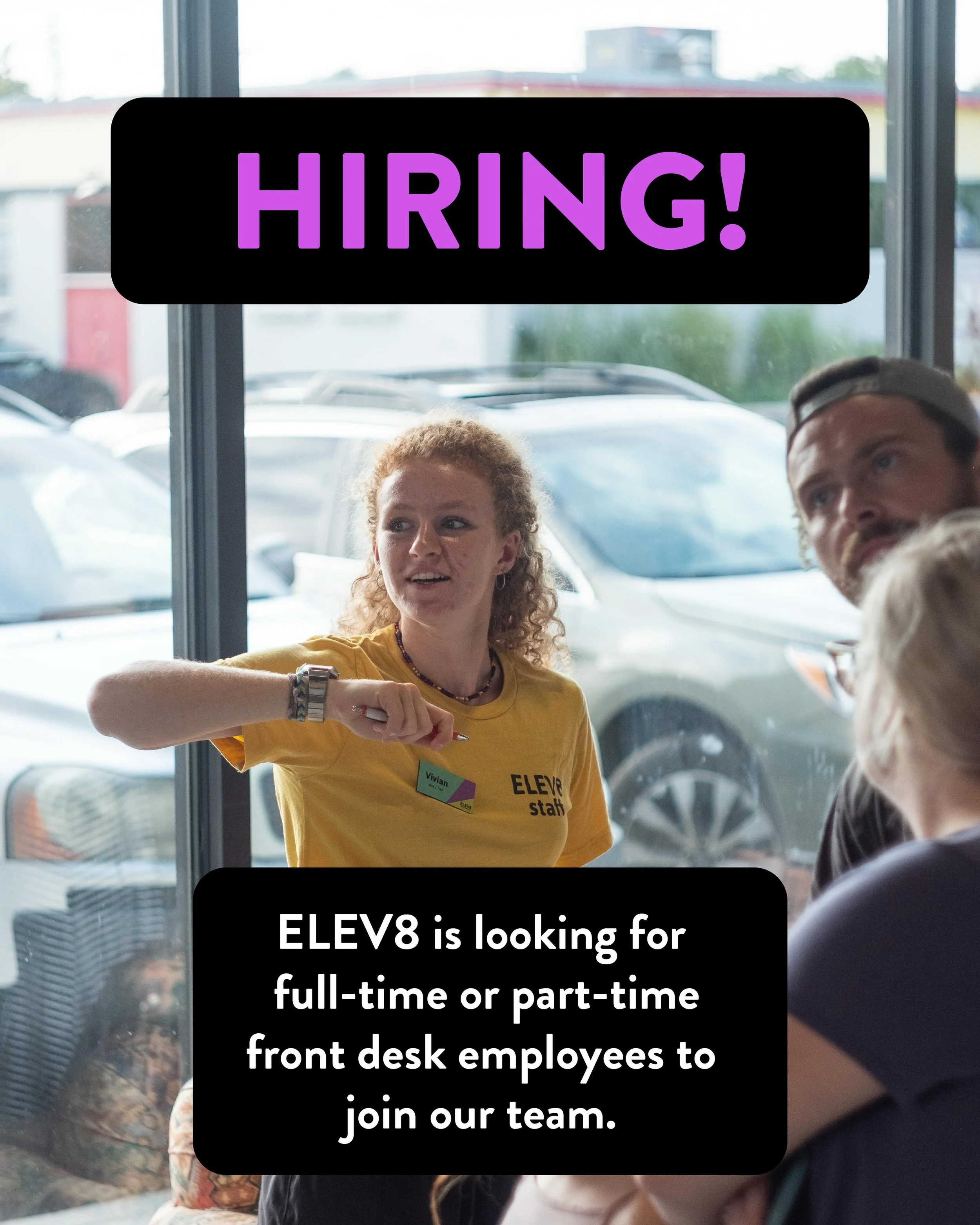 WE&rsquo;RE HIRING 🧗&zwj;♀️

Looking for a fun place to work with an energetic, supportive, and respectful community? Come join our team!

We&rsquo;re currently hiring Front Desk Staff for both full-time and part-time positions. We&rsquo;re looking 
