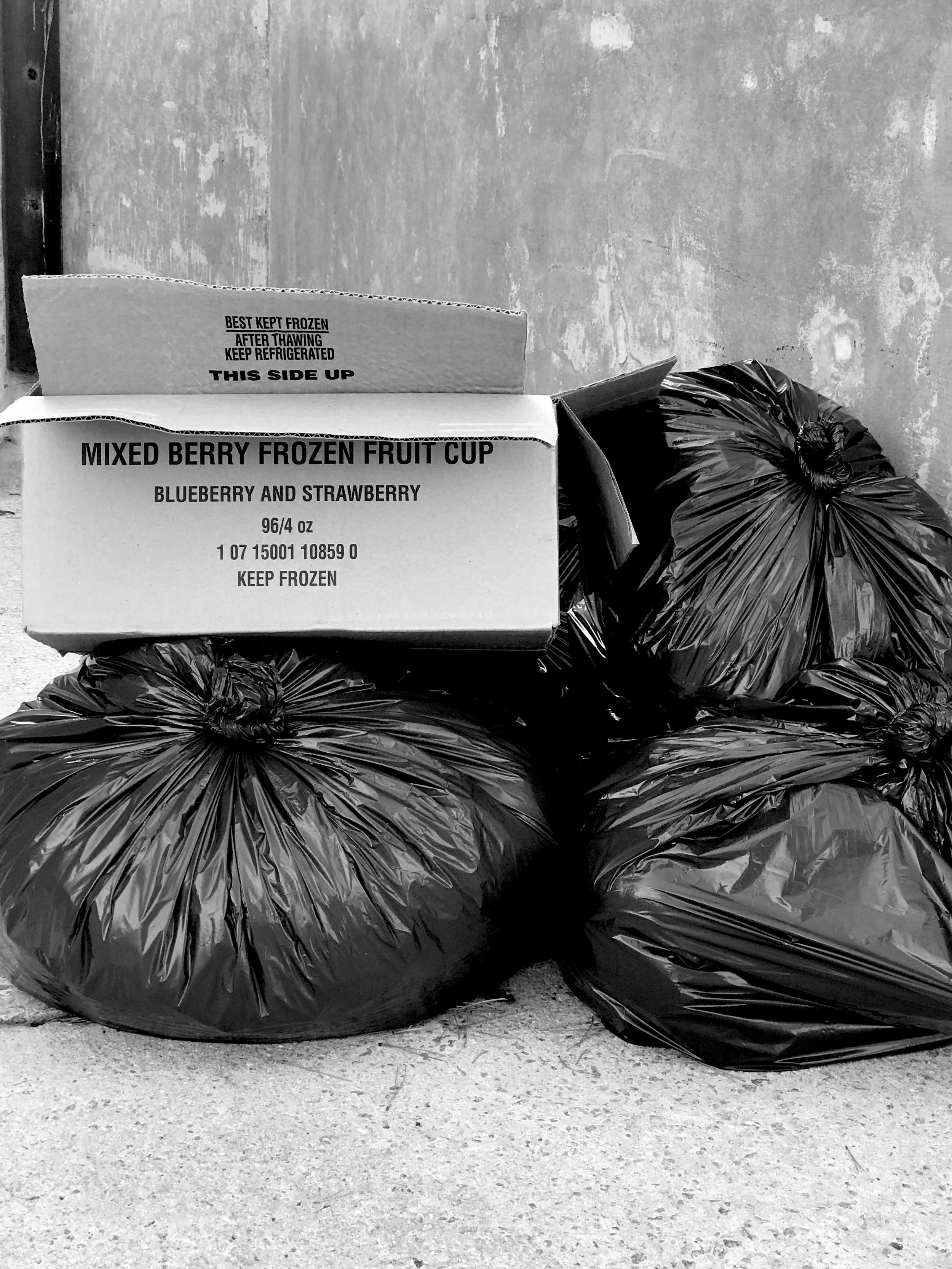 Trash found behind J.D. Clement Early College in Durham, NC