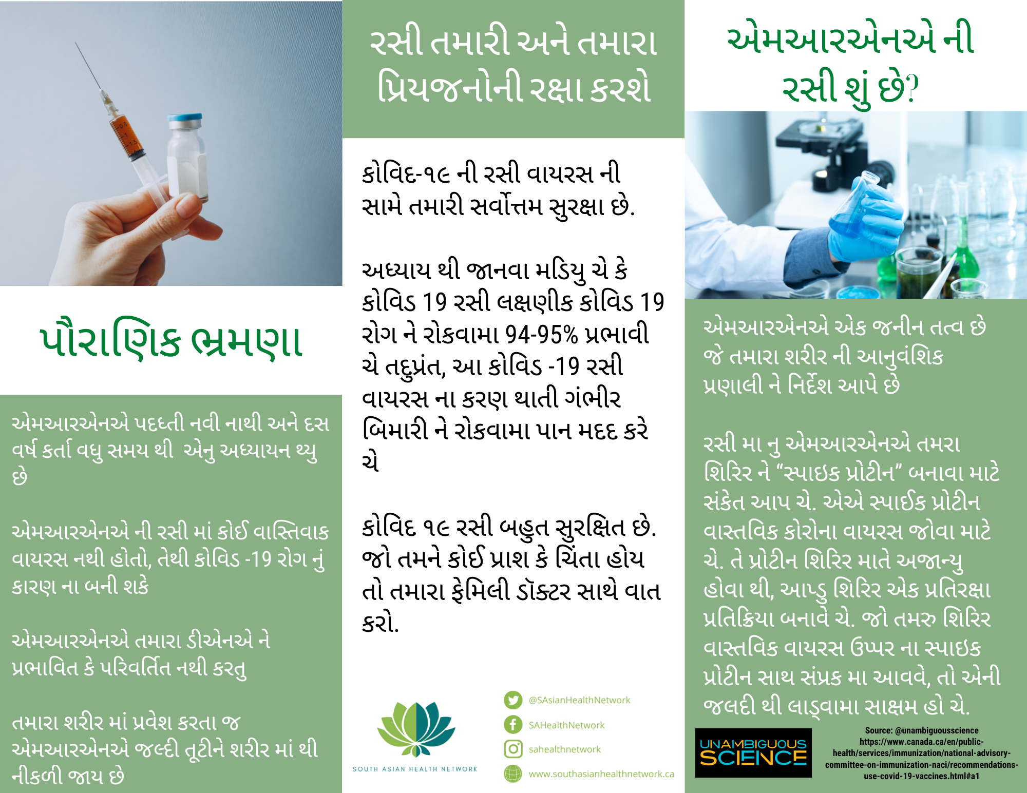 Trifold/Pamphlet: Vaccines - Gujarati