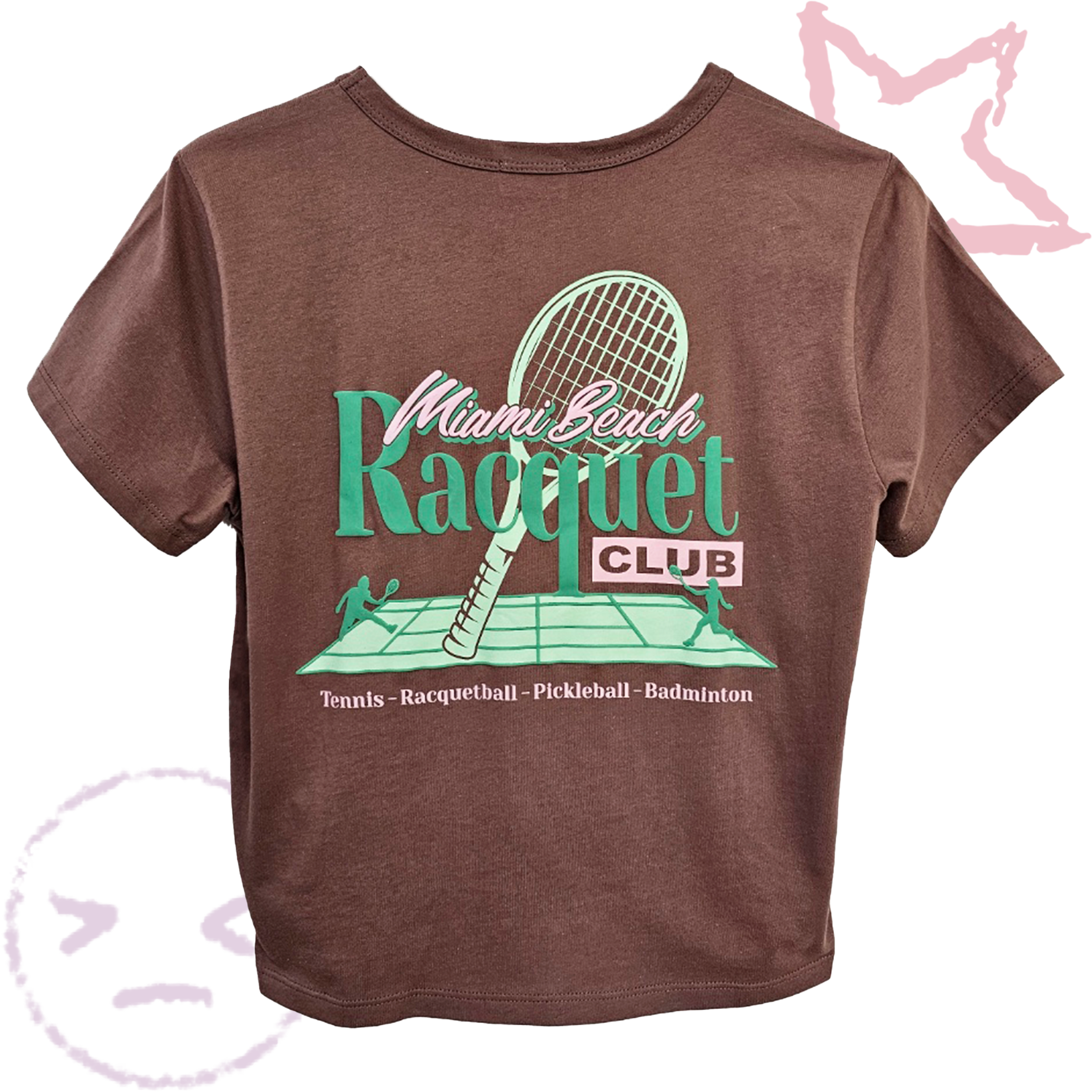 Raquet Ball Puff Print Tee