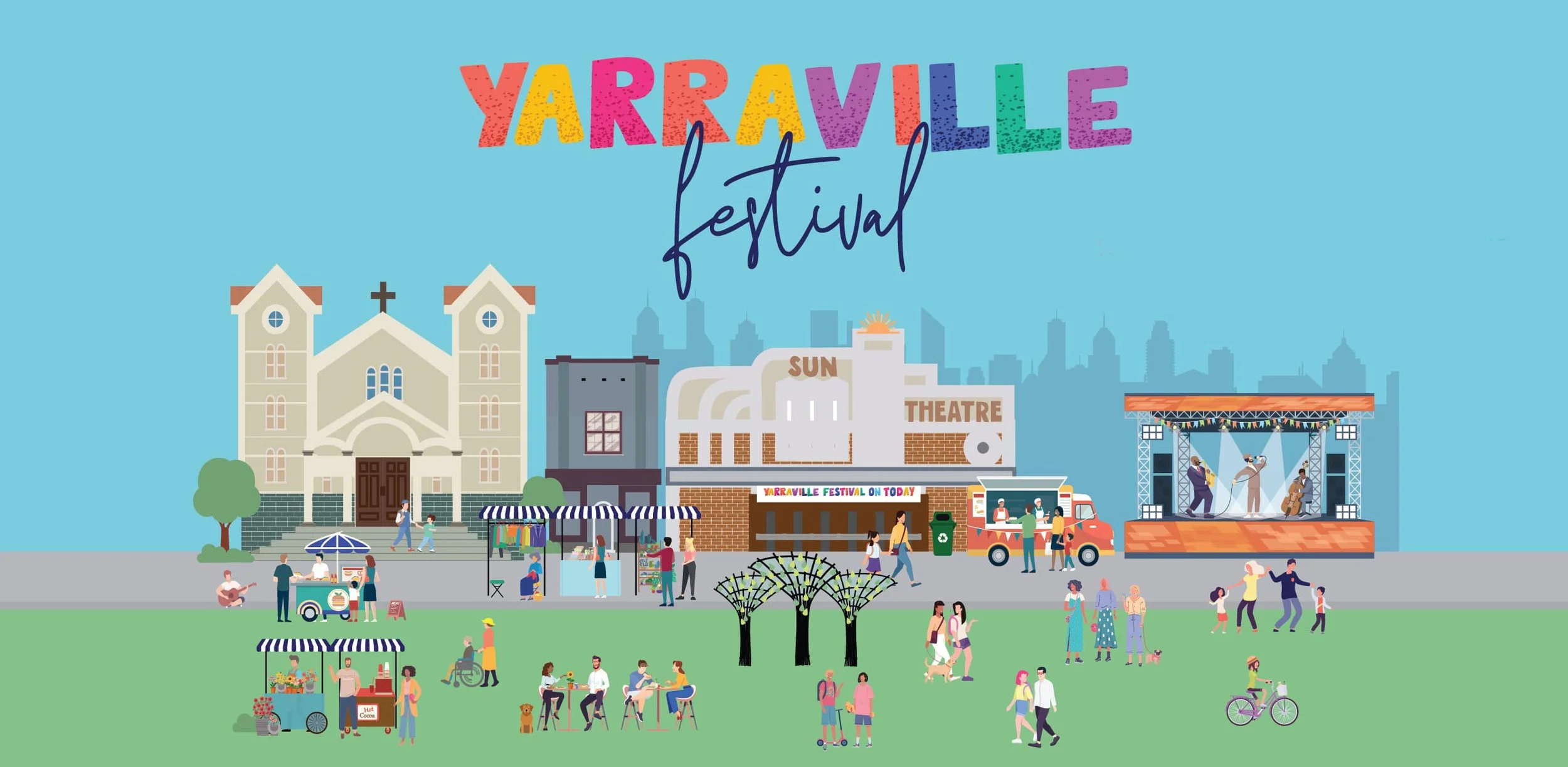 Pop-up Roller Skating at Yarraville Festival