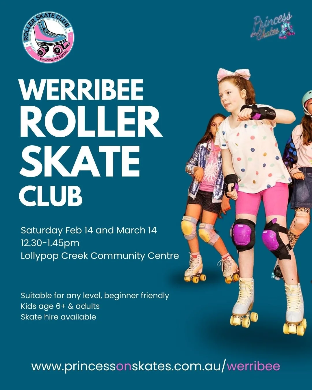 Werribee and surrounding&hellip; this one&rsquo;s for you 💙
Roller Skate Club is back for two special Saturday sessions, run by our lovely coach Seanna!

🛼 Sat Feb 14 &amp; March 14
⏰ 12.30&ndash;1.45pm
📍 Lollipop Creek Community Centre

Beginner-