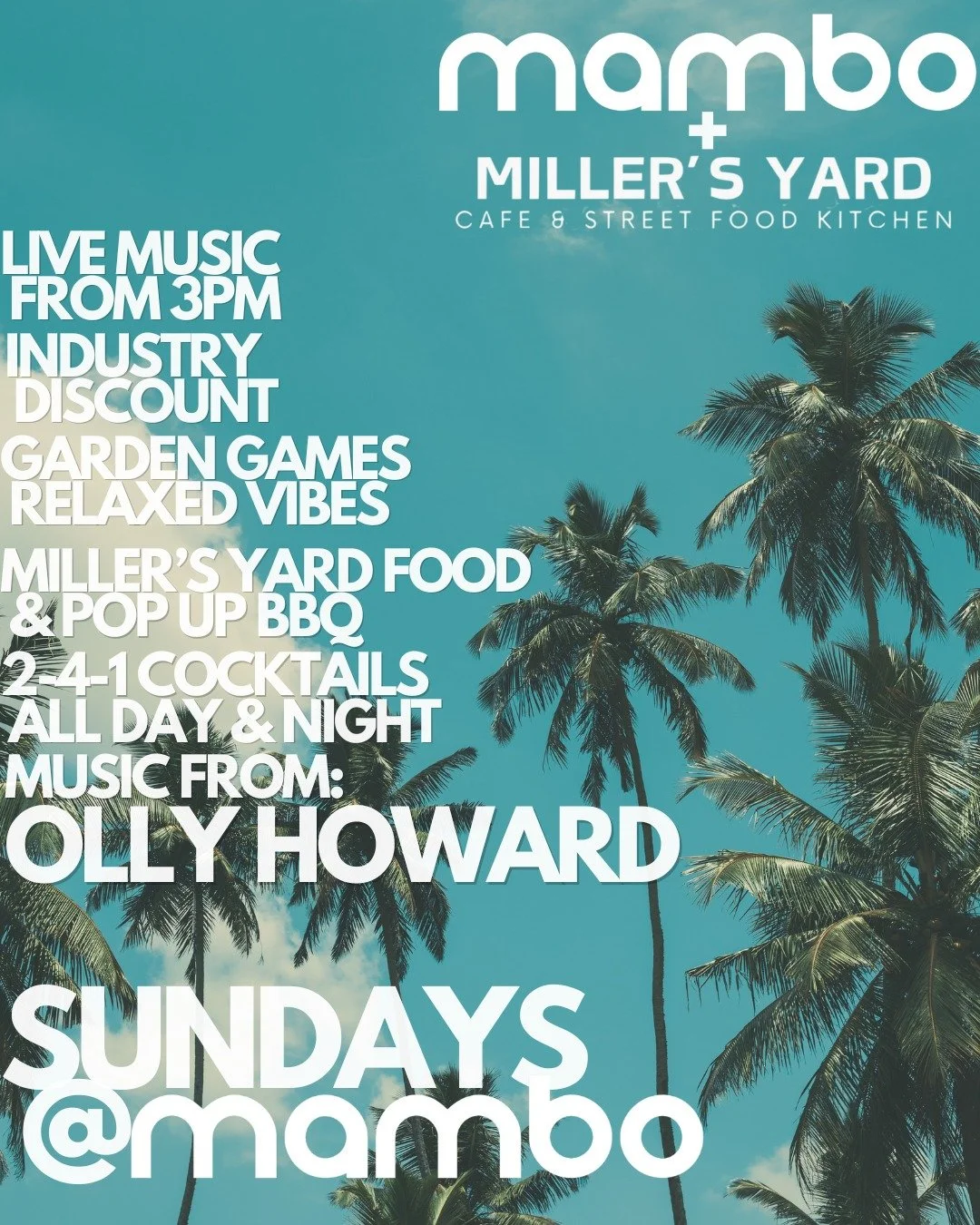 🌞 SUNDAYS AT MAMBO &ndash; INTRODUCING YOUR NEW SUNDAYS! 🌞
Mambo Taunton is rewriting your weekend plans &mdash; welcome to your new go-to Sunday hangout!
We&rsquo;re open from 12PM, serving up unbeatable vibes all day long with live music, street 