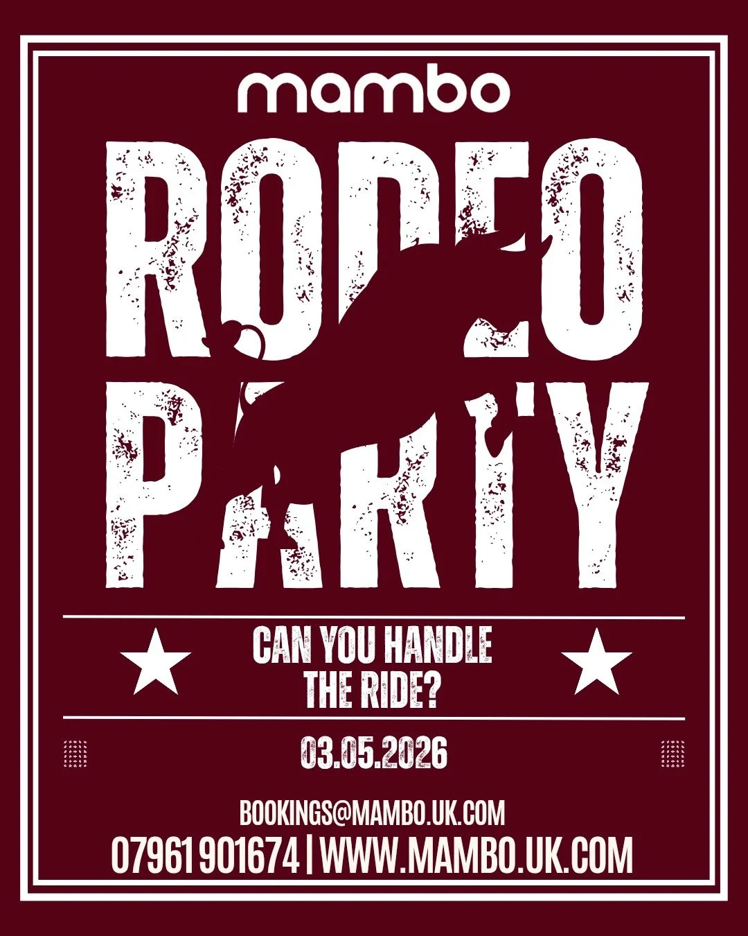 🐂 Talk is cheap. Riding the bull isn&rsquo;t.
You've talked the talk all month and now you need to prove it. 

This Bank Holiday weekend things get wild from 7pm when the bull goes LIVE.

Step up, hold on, and show us what you&rsquo;ve got.