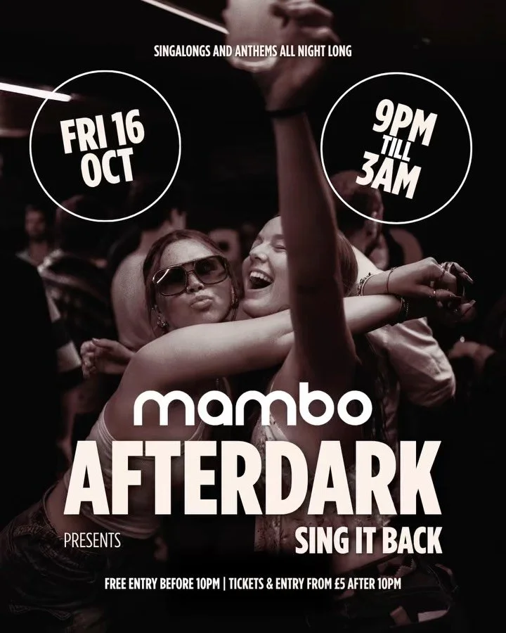 FRIDAY 🤝 SATURDAY
Sundays consequences&hellip;

Tonight &rarr; SING IT BACK 🎤
Tomorrow &rarr; DJ DRE takes over 🔥

The weekend starts here. See you on the dance floor 🫡

#mambotaunton #taunton #weekend