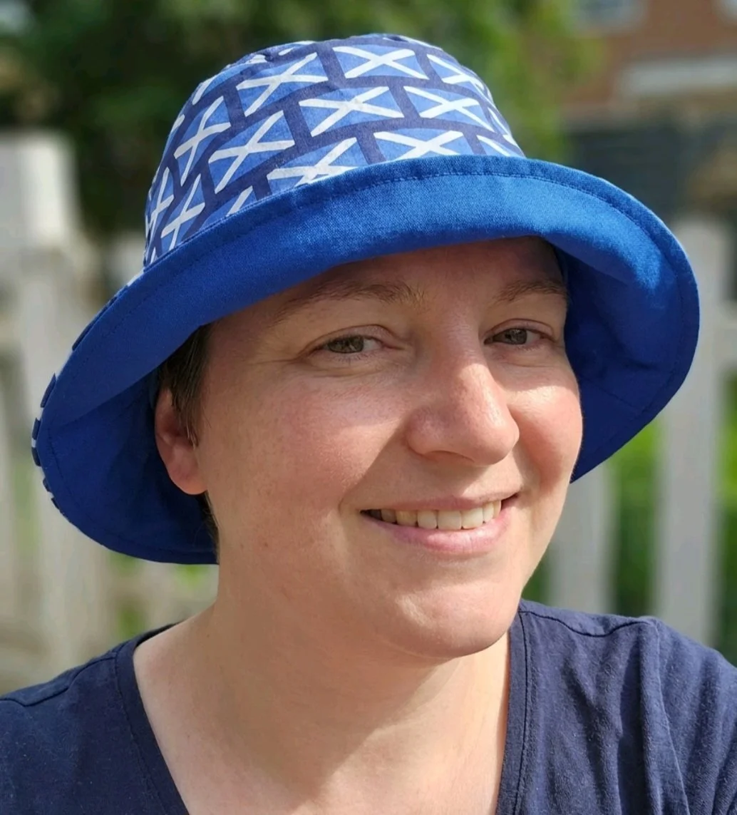 festival  summer   reversible bucket hat   inclusive hat  scottish flag