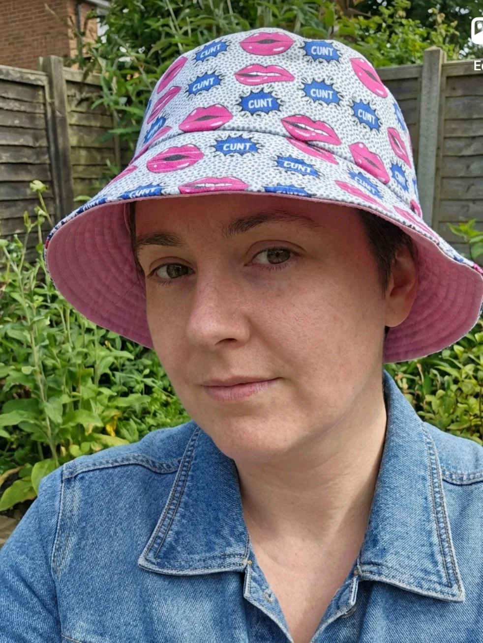 festival  summer   reversible rude sweary bucket hat   inclusive fun sweary   hat c@@t