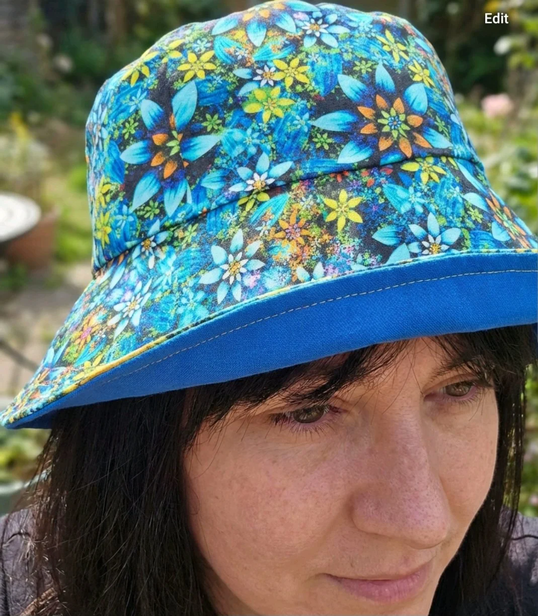 festival  summer   reversible bucket hat   inclusive fun  hat citrus blues