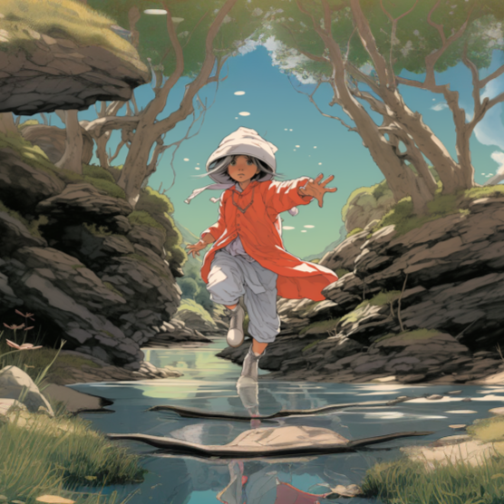 gingerglue_genderneutral_child_dancing_savage_with_white_clothe_05b06351-ec91-4572-9e4d-c4e49c37be23.png