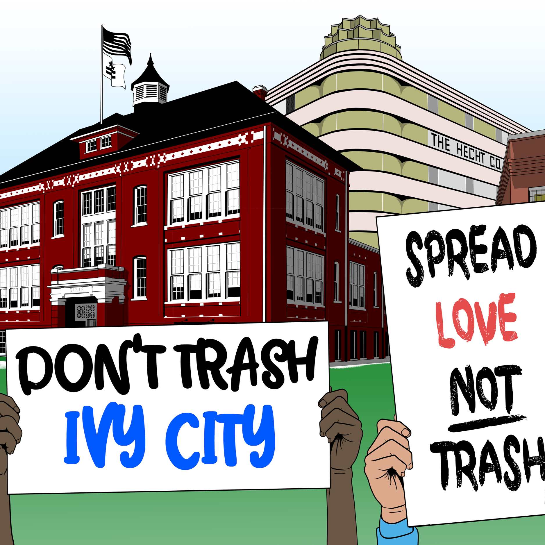Local muralists help clean up DC
