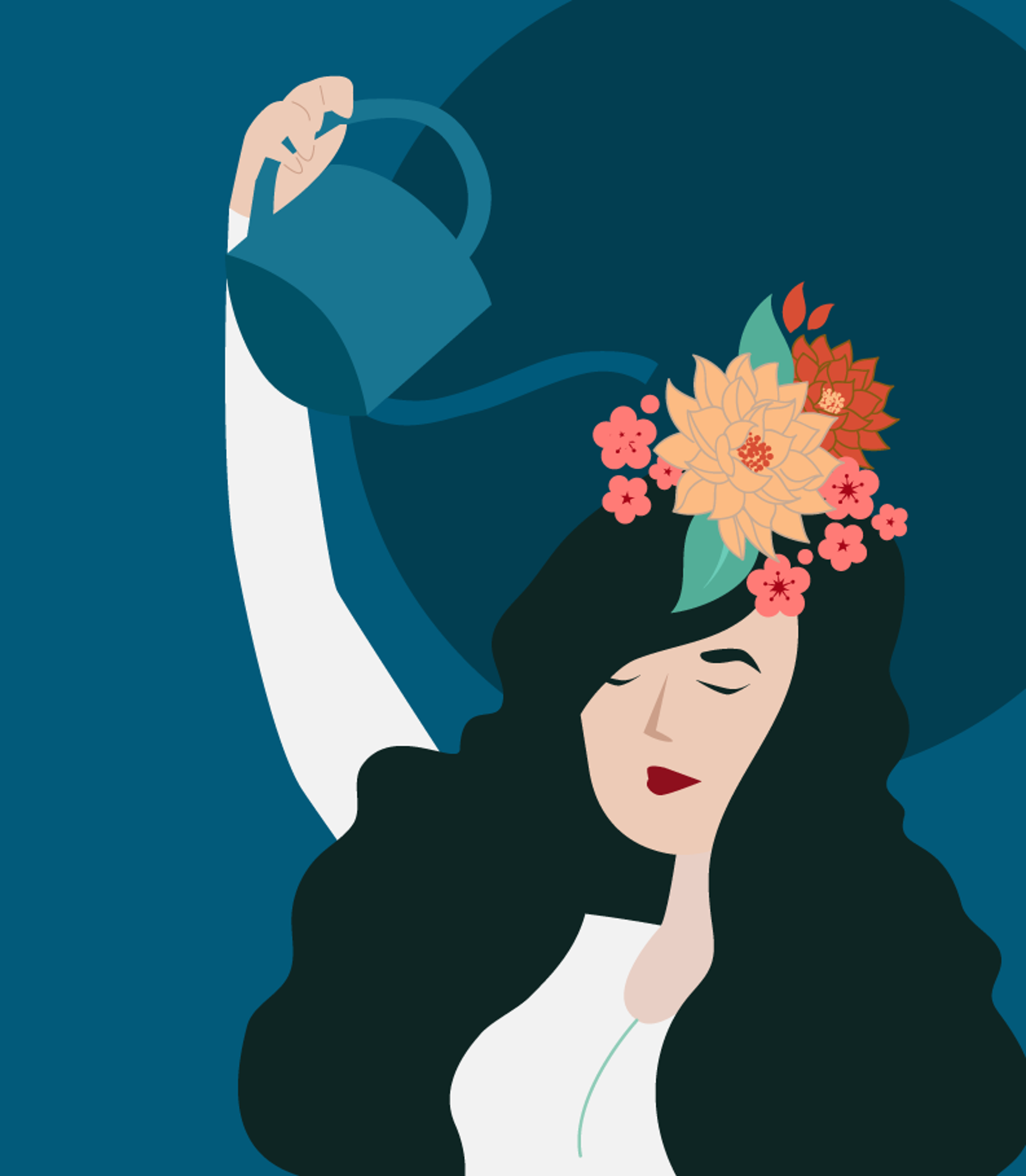 Ilustración sobre un estilo de liderazgo auténtico que cuida el bienestar sin renunciar a los resultados