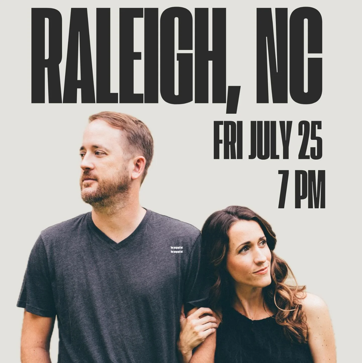 Havenwood presents Andy Gullahorn and Jill Phillips in concert. 

Friday July 25  7pm
Treasuring Christ Church
3700 Lake Wheeler Rd
Raleigh, NC 27603

AndyGullahorn.com/shows for more info