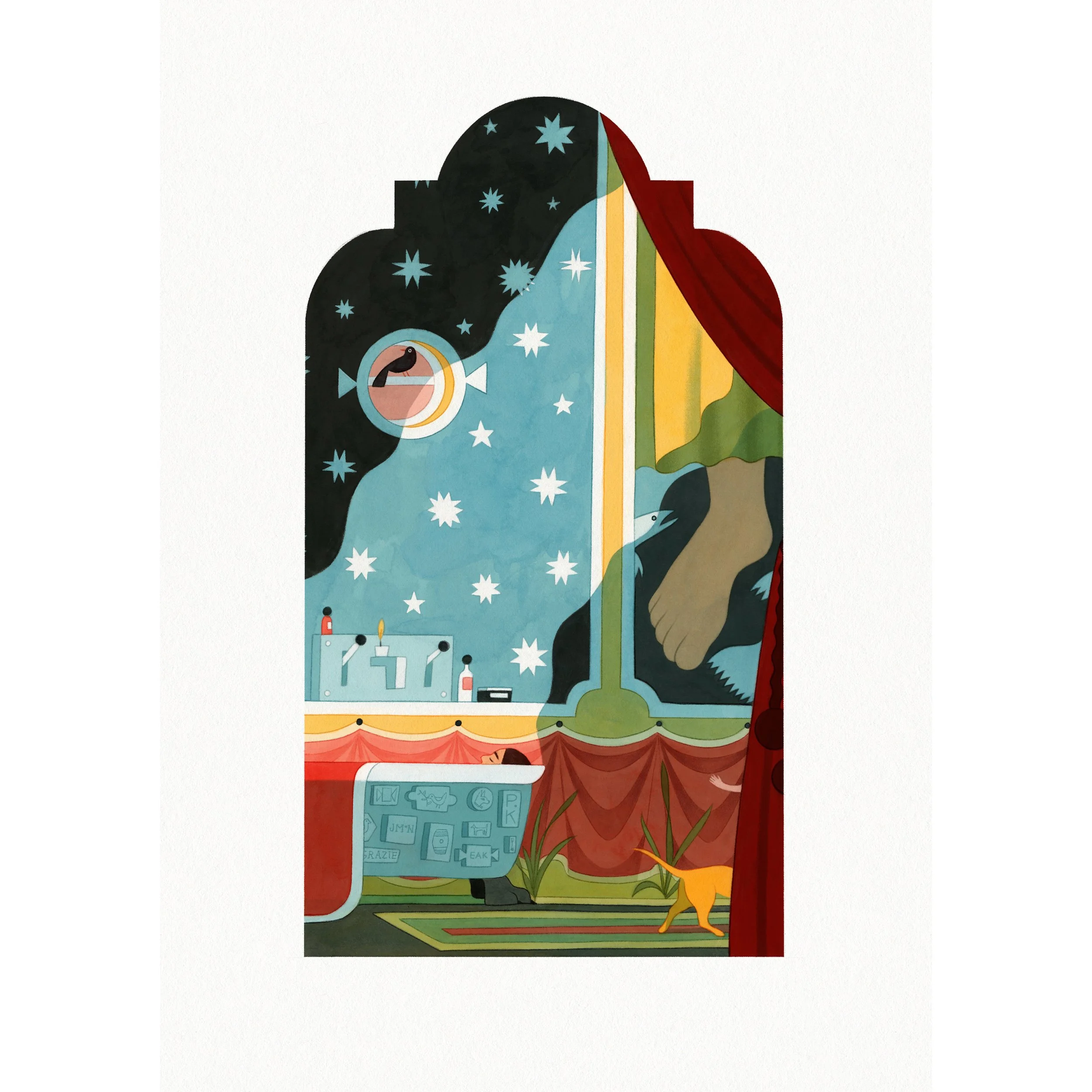 Bathing Print A4 shop square.jpg