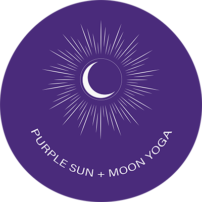 Purple Sun + Moon Yoga