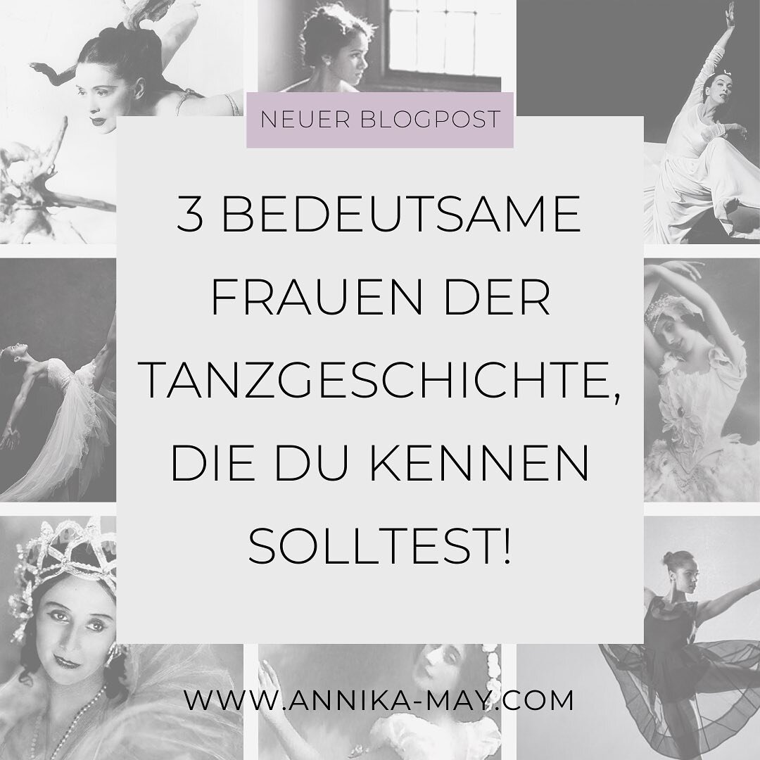 Happy #weltfrauentag 💜 &hellip;und passend hierzu, habe ich einen neuen Blogpost online gestellt, in dem ich &uuml;ber drei besondere Frauen der Tanzgeschichte schreibe, die jede:r Tanzinteressierte kennen sollte! All diese Frauen eint, dass sie sic