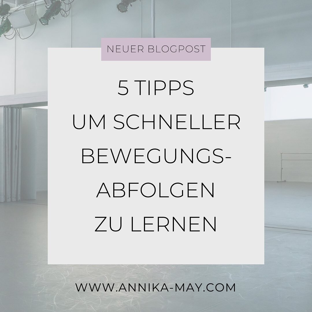 Ein neuer Blogpost ist online! Ich gebe 5 Tipps, wie du schneller &Uuml;bungen, Kombinationen oder Choreografien lernen kannst🙇&zwj;♀️💭👯&zwj;♀️. Swipe nach rechts f&uuml;r die Kurzfassung! &hellip;Doch willst du es genauer wissen, dann folge dem L