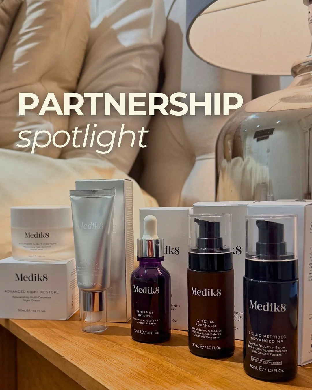 @fiona.brackenbury recently collaborated with @officialmedik8 - sharing her daily routine for boosting collagen &amp; hydration in the skin💧