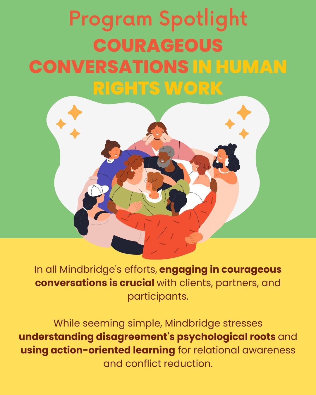 Throughout Mindbridge&rsquo;s endeavors, the necessity of engaging in courageous conversations remains constant, be it with our clients, program partners, or course participants. While the concept of such dialogues might seem straightforward, Mindbri