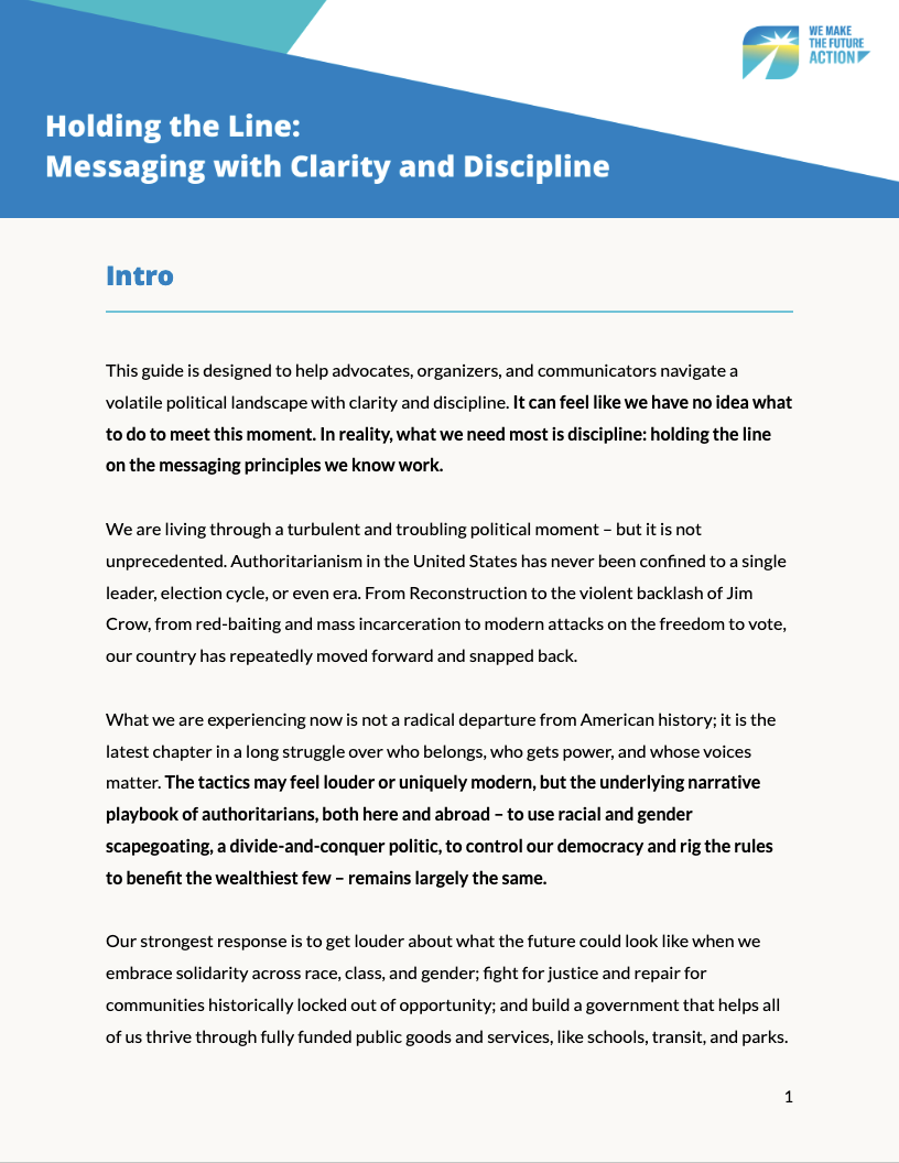 Holding the Line: Messaging with Clarity and Discipline