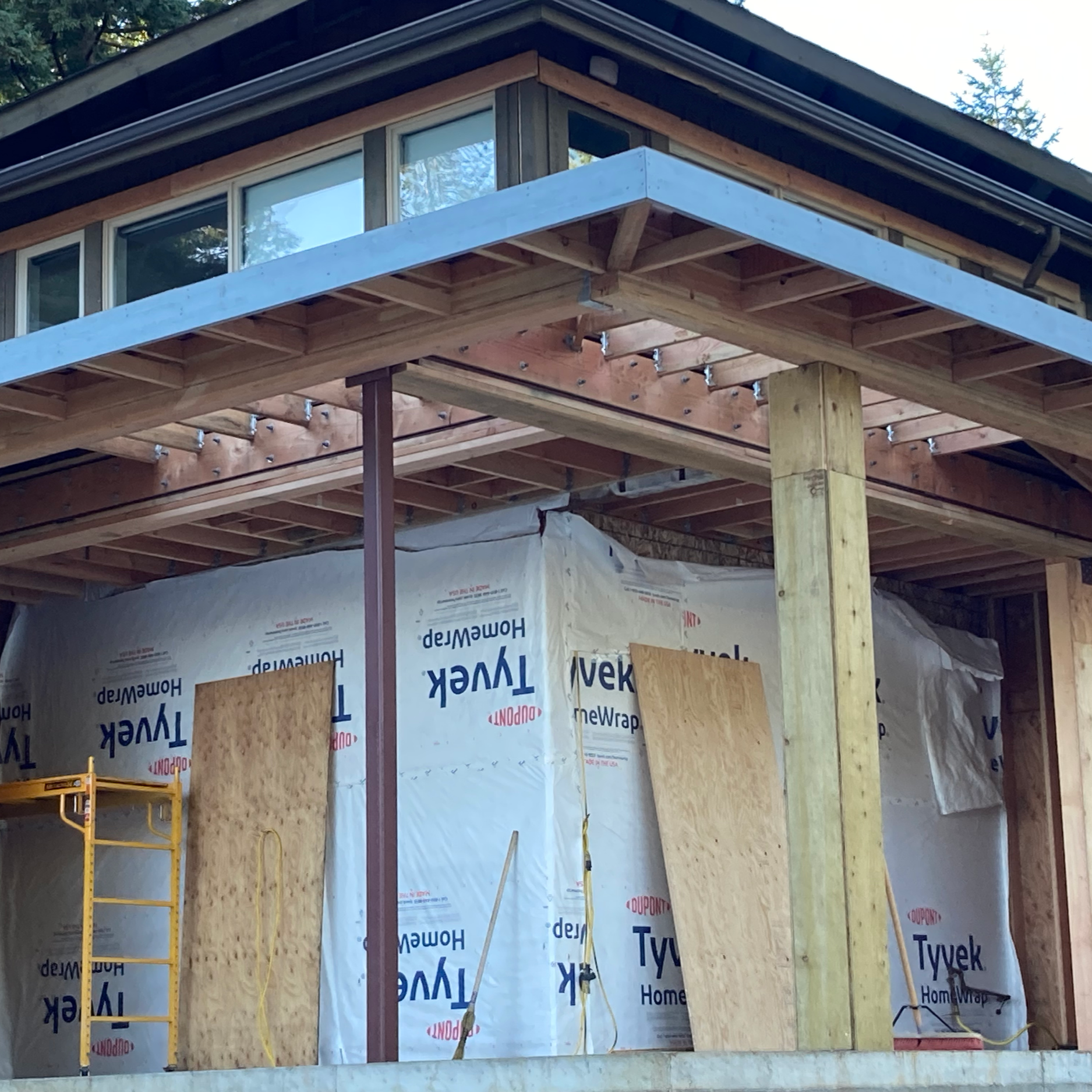 Outdoor living space addition.
