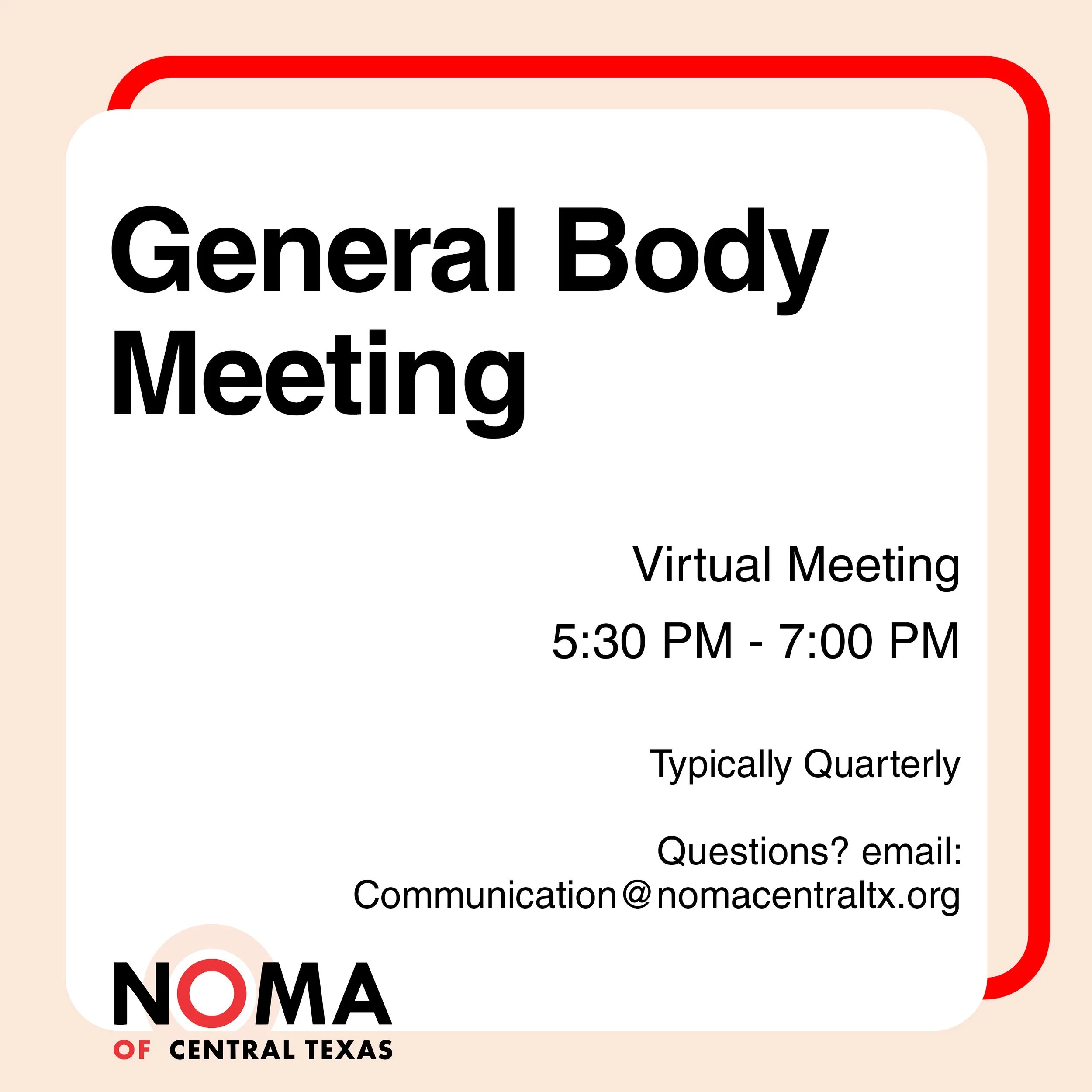 General Body Meeting 