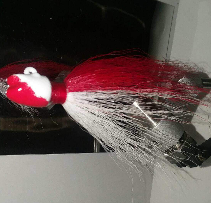 5 Teste Piombate Bucktail Jigs 2 Oz Per Pesca D'Altura - Man Cave Tackle - Colori Misti