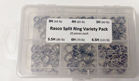 Rosco Stainless Steel Split Ring #4H - Black (25 Pack) - Precision