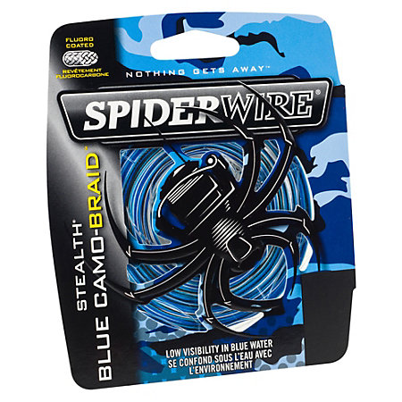 Spiderwire Stealth Blue Camo Braid, 40lb - 200yd