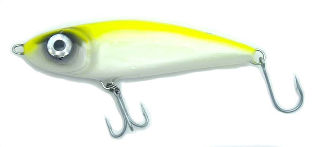 Alan's Custom Lures Mini Dart, Sinking 4.75, 1.8 oz, Yellow