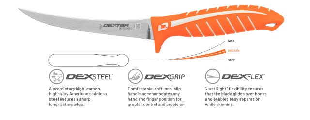 Dexter Dextreme 6 in Flexible Fillet Knife with Sheath — Shop The Surfcaster