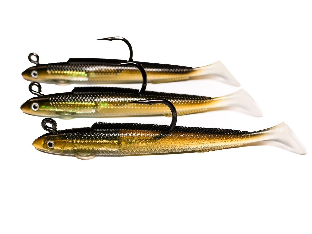 Tsunami Holographic Sand Eel Lure – 6-Inch Rigged, 4-Pack For Fresh & Saltwater